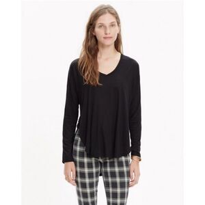 Madewell Women's Size XS Black Anthem Long Sleeve